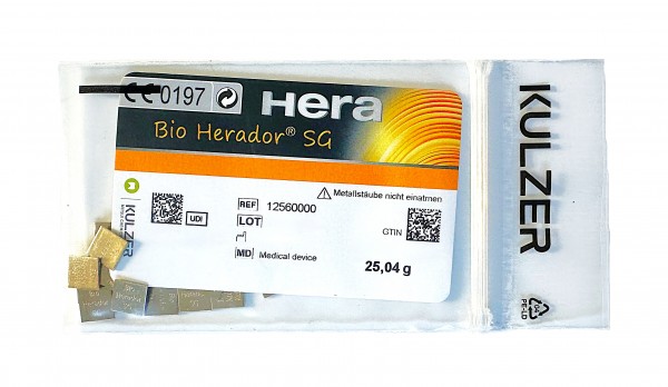 Bio Herador SG - hochgoldhaltige Aufbrennkeramiklegierung 12560000 - 10g