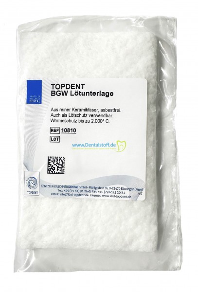 Topdent Brennwatte 90 x 65 x 10mm 10810