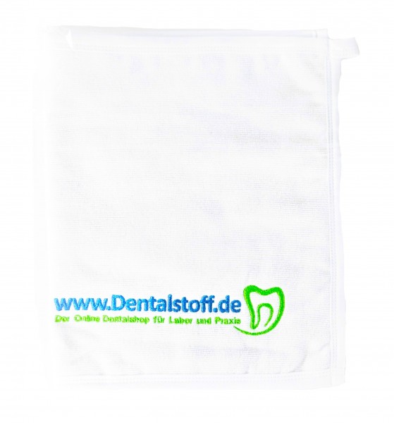 Handtuch für keramischen Arbeitsplatz 30x50 mit Dentalstoff Logo