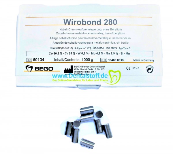 Wirobond 280 Aufbrennlegierung