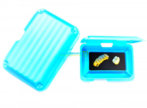 Klick Box mit Schaumstoffeinlage, blaumetallic