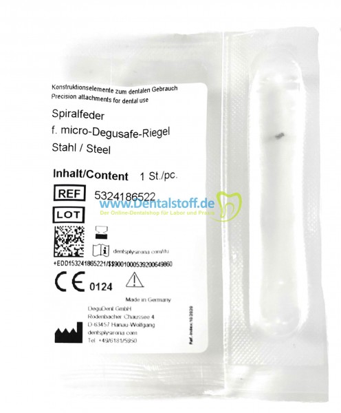 micro Degusafe Riegel Spiralfeder 5324186522 - Stück