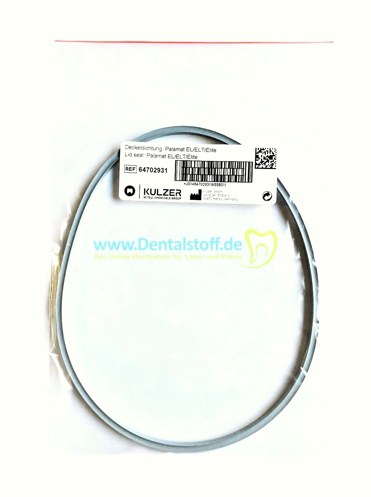 Kulzer Deckeldichtung für Palamat Elite Drucktopf EL/ELT/Elite 64702931 |  Dentalstoff Onlineshop - Der Onlineshop für Labor & Praxis