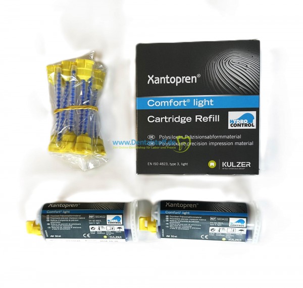 Xantopren comfort light / medium Kartuschen inkl. Mischkanülen