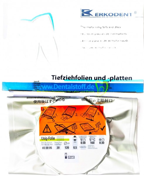 Usig Folien für Friktionshülsen, zahnfarben 650005 - 20 Stück